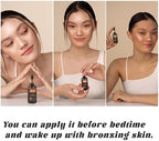 Pipige natural self tanner bottle angled lifestyle view