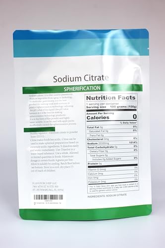 Premium modernist cooking buffer salt fine white powder texture close up