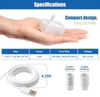 Novique three watt mini pump displaying the universal serial bus power cable connection.