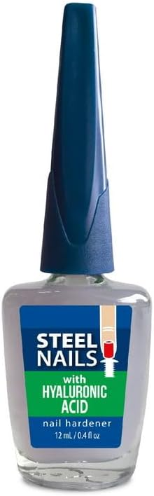 Application of Amen Steel Nails treatment on natural nails