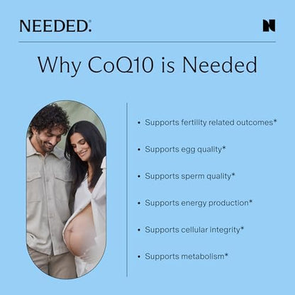Non GMO high absorption CoQ10 softgels for egg and sperm quality