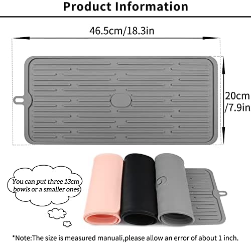 Ptlom non-slip dog food mat on floor