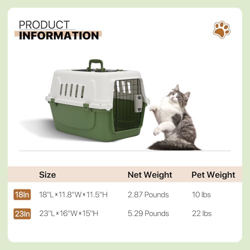 Athena Collection 22 inch travel pet crate with the bottom slide out tray extended for cleaning.