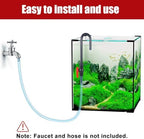 MiOYOOW fish tank water filler tube highlight of the hot bending seamless PVC construction.