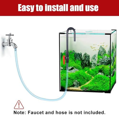 MiOYOOW fish tank water filler tube highlight of the hot bending seamless PVC construction.