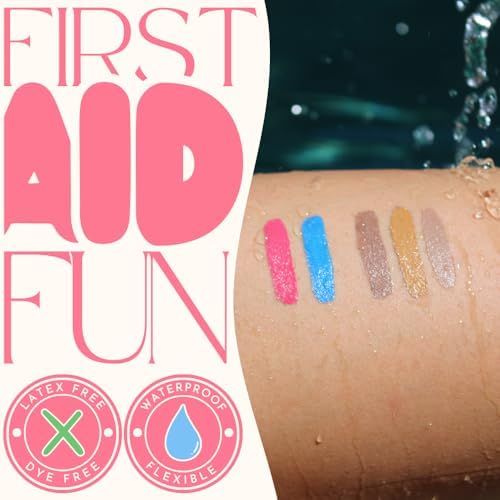 Eco Bandage ocean blue skin protectant bottle with applicator brush
