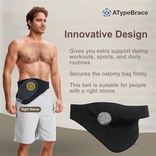 Atypebrace right stoma support belt side view