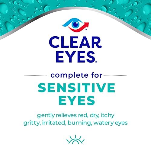 Clear Eyes 12 hour soothing comfort bottle for itchy dry eyes.