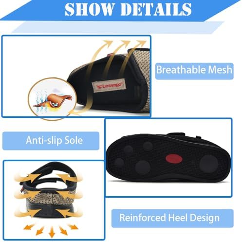 Bottom view of the non-slip outsole on AUSTYLCO men's slippers for plantar fasciitis support.