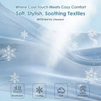 Light blue EHEYCIGA pet cooling blanket showcasing its breathable material layers.
