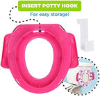 Ginsey Minnie Mouse potty seat on an adult toilet