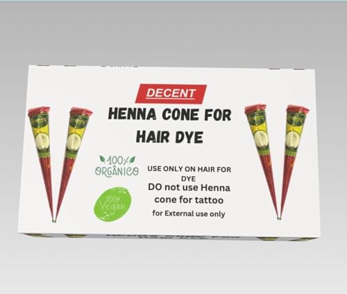 Pure ready to use mehendi cones for medium brown hair coloring.