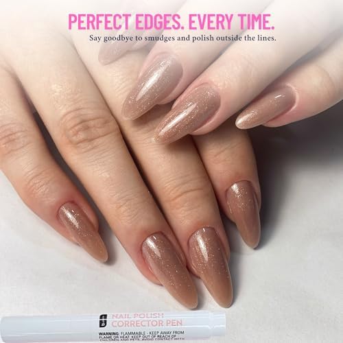 Using manicure cleanup pen on messy nail polish