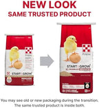 Close up of Purina poultry feed texture and crumbles