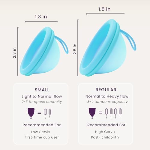 EcoBlossom reusable period disc kit showing 12 hour leak proof protection features.