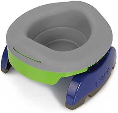 Side profile of Kalencom gray collapsible potty liner