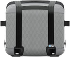 Luxury small pet car carrier showcasing washable grey inner cushion liner