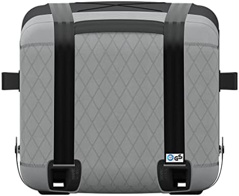 Luxury small pet car carrier showcasing washable grey inner cushion liner