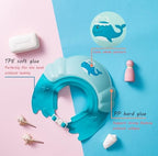 Waterproof baby bath cap preventing water from entering ears and eyes