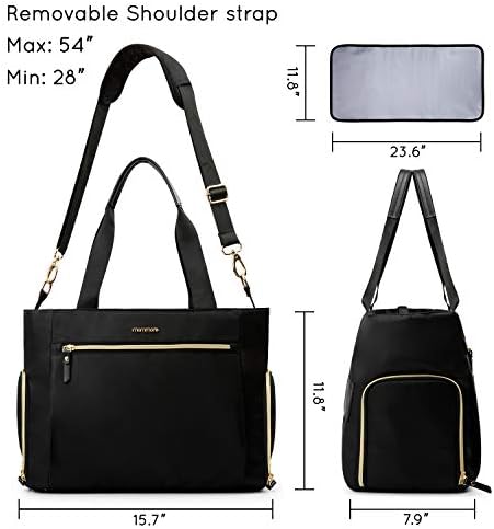Mommore breast pump bag secured on luggage handle