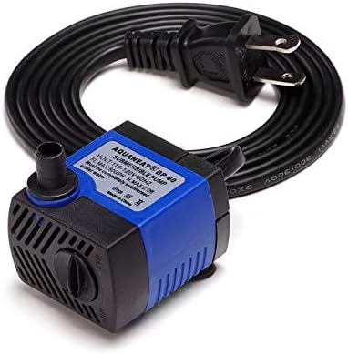 Aquaneat 80 GPH water pump side profile with power cord