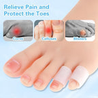 Medical grade gel toe covers for calluses and injured toenails