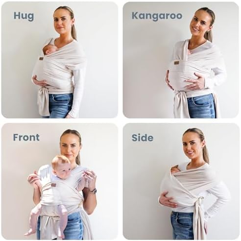 TAB PERFORMANCE adjustable ring sling baby carrier showing gold rings close up