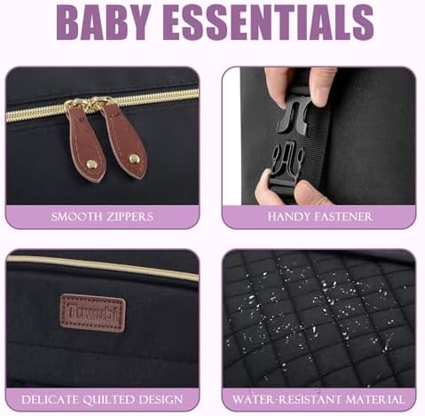 Tuwubi multifunctional baby bag interior compartment view