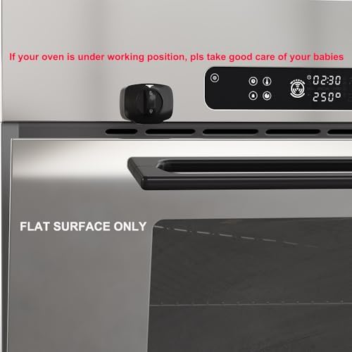 Childproof oven door lock being used by a parent