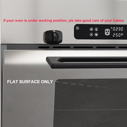 Childproof oven door lock being used by a parent