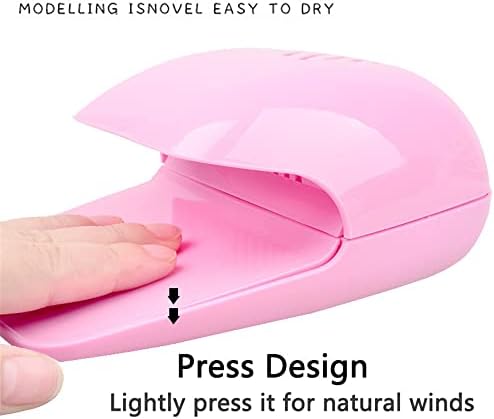 Top view of Bovmics battery-operated nail drying fan