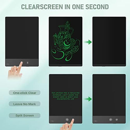 Close up of Ksequ pressure sensitive stylus on writing screen