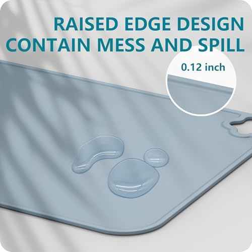 Cutebe silicone placemat being loaded into a dishwasher for quick cleaning