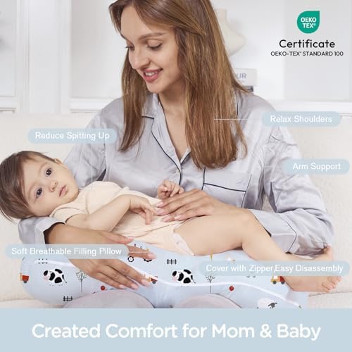 Baby using Little Grape Land positioner for supervised tummy time
