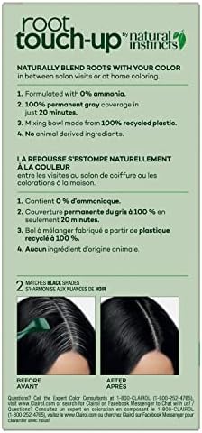 Clairol permanent hair dye 2 Black box side view