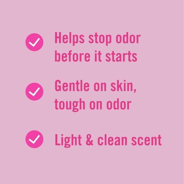 Vagisil feminine hygiene powder with Odor Block technology label details.