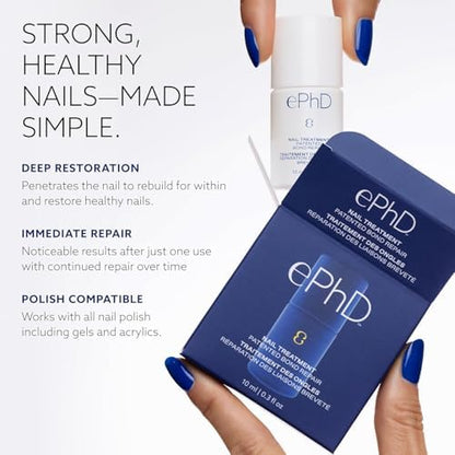 Ingredient list and usage instructions on Epres nail treatment box
