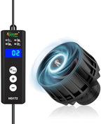 Hygger adjustable fish tank powerhead showing digital external LED controller