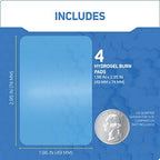 Breathable non-stick burn pad for pain relief and protection.