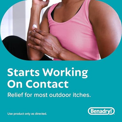 Benadryl skin protectant with zinc acetate for drying poison ivy rashes.