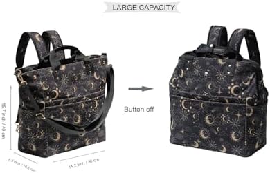 Esvan multifunction laptop backpack showing side profile