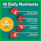 SmartyPants prenatal vitamins showing certified organic and non-gmo badges