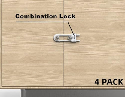 Close up of Honesecur cabinet lock 3-digit combination dial