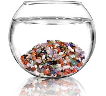 Close up of smooth colorful decorative gravel stones