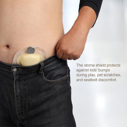 Side profile of Wansmed Stoma Guard for ostomy bags