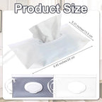 Side view of Bremorou refillable travel wipe container with strap