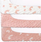 The Peanutshell nursery changing pad cover fitted on standard changing mat