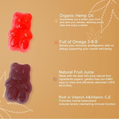 High potency hemp gummies nutrition facts panel