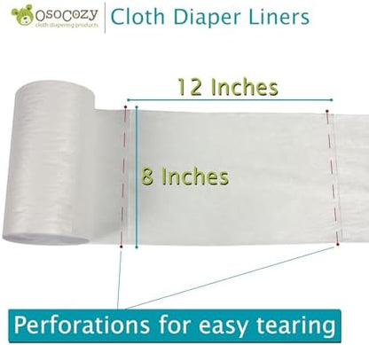 OsoCozy disposable diaper liner roll for easy cleaning