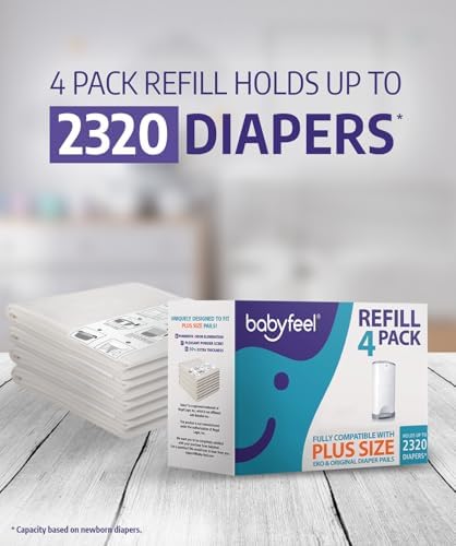 Babyfeel diaper pail refills box back angle